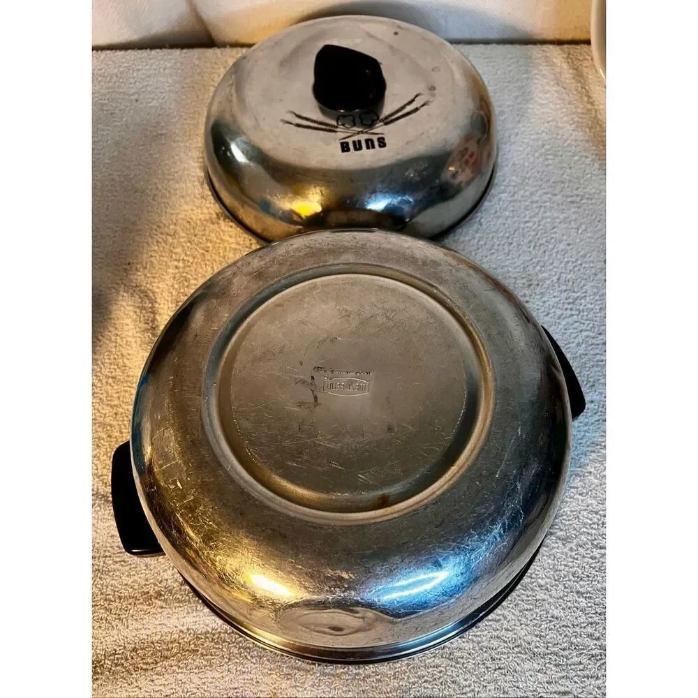 Vintage West Bend Aluminum Serving Oven/Bun Warmer, 3 Piece, USA Made